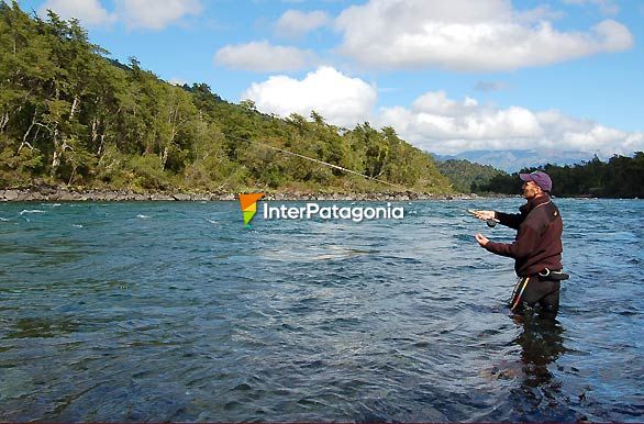 Pesca en el río Petrohué