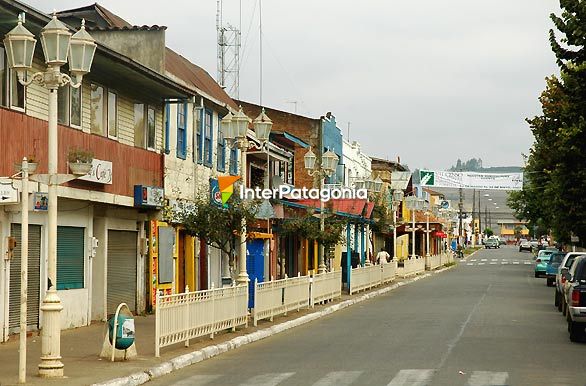 Colorida calle de Carahué