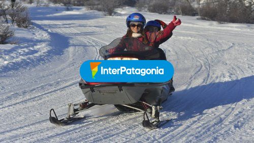 Paseo en moto de nieve