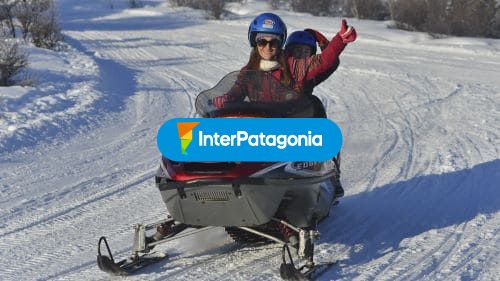 Paseo en moto de nieve