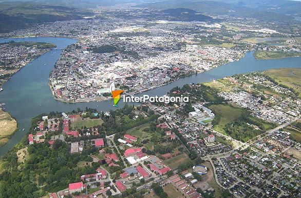 Vista area de la ciudad  - Valdivia