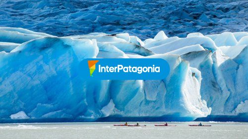En kayak en campos de hielo sur
