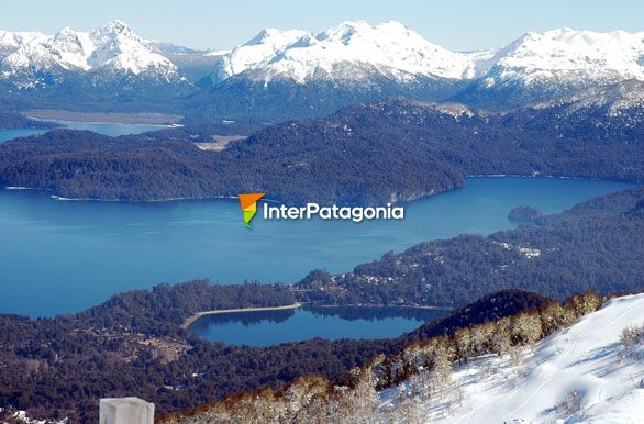 The joint of Lakes Nahuel Huapi and Correntoso - Villa La Angostura