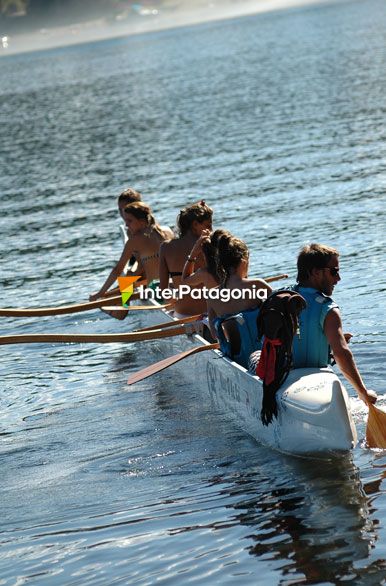 Paddling in the bay, Province of Neuqun - Villa La Angostura