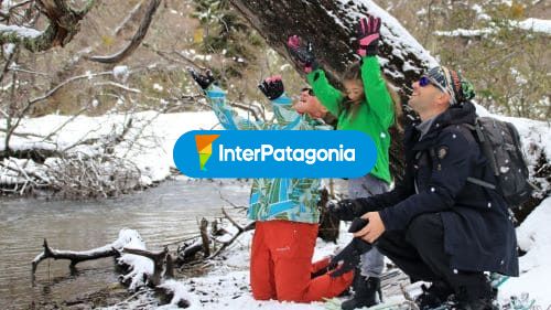 Disfrutando de la nieve