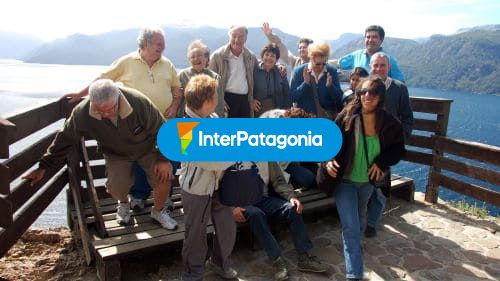 Posando en el mirador del Traful